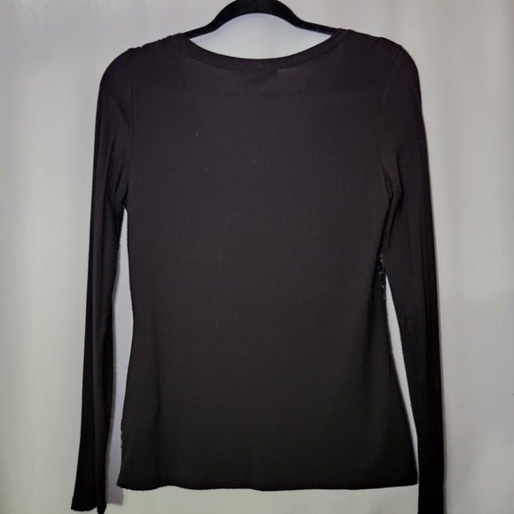 THALIA Sodi Women's Sequined Animal-Print Top Size X-Small - Picture 5 of 7